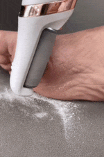Electric Pedicure Foot File Callus Remover مزيل الكالو الكهربائي برأسين دوارين