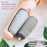 Electric Pedicure Foot File Callus Remover مزيل الكالو الكهربائي برأسين دوارين